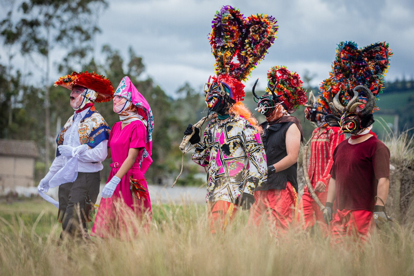 Group of People in Masks