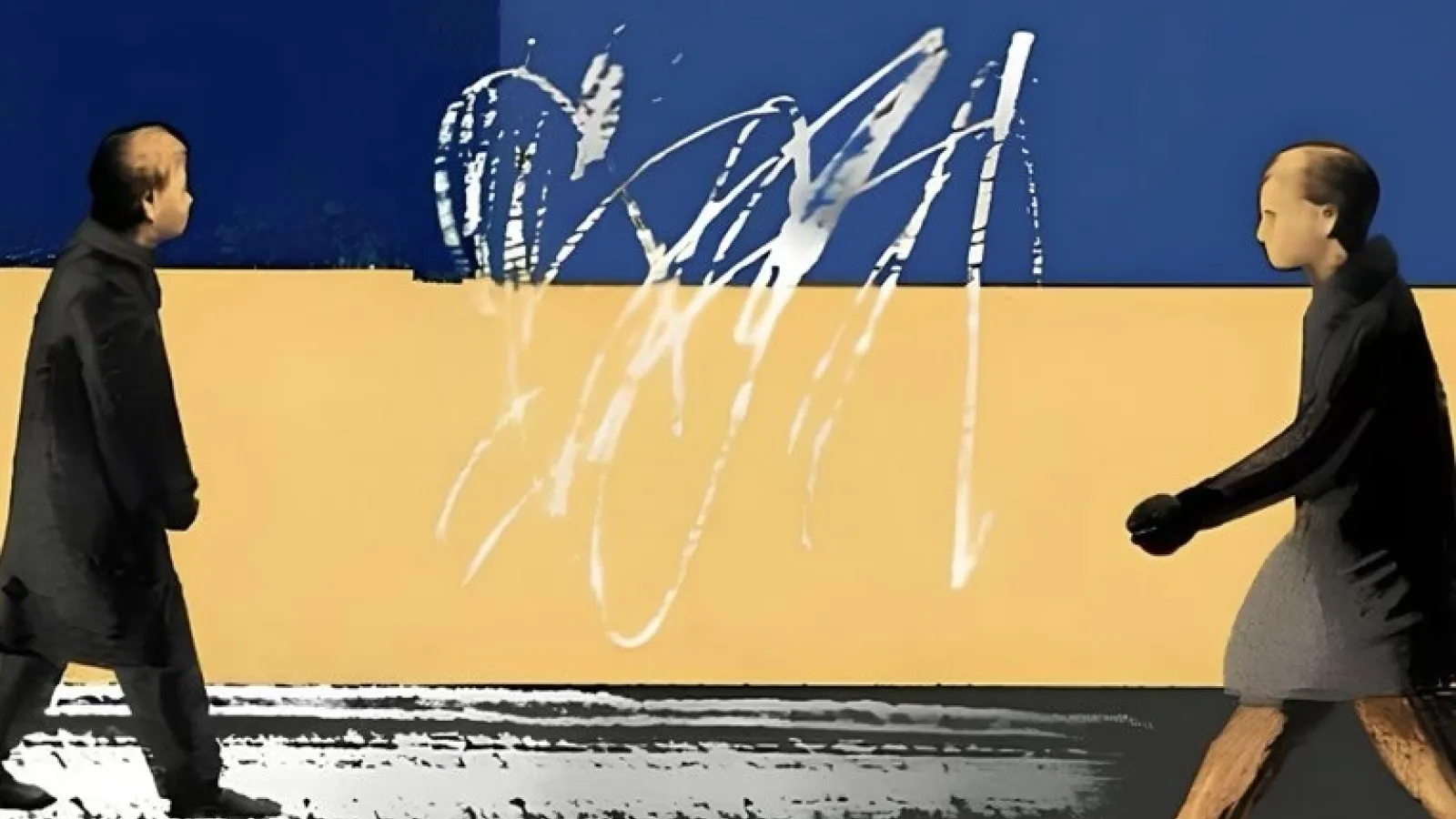 Ukraine: Sheltering in Place art example