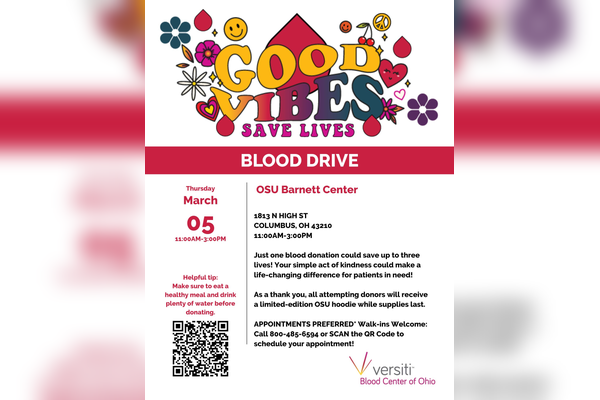 Blood Driver flyer detailing location and time info