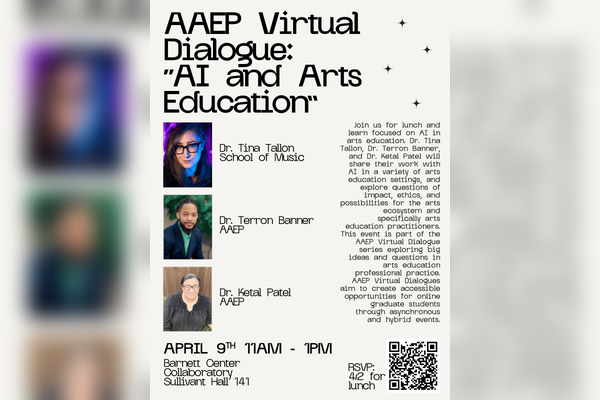 Virtual Dialogue Flyer detailing event information