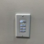 The display controls in the conference room.