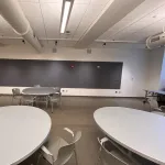 View of the blackboard.