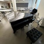 View of the Collaboratory's piano.